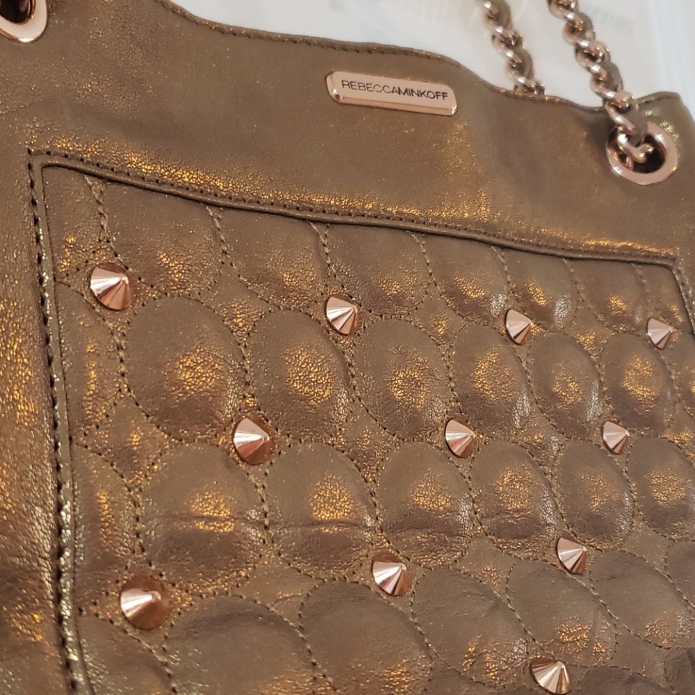 Rebecca Minkoff Copper Studded Affair Swing Bag - Picture 3 of 16